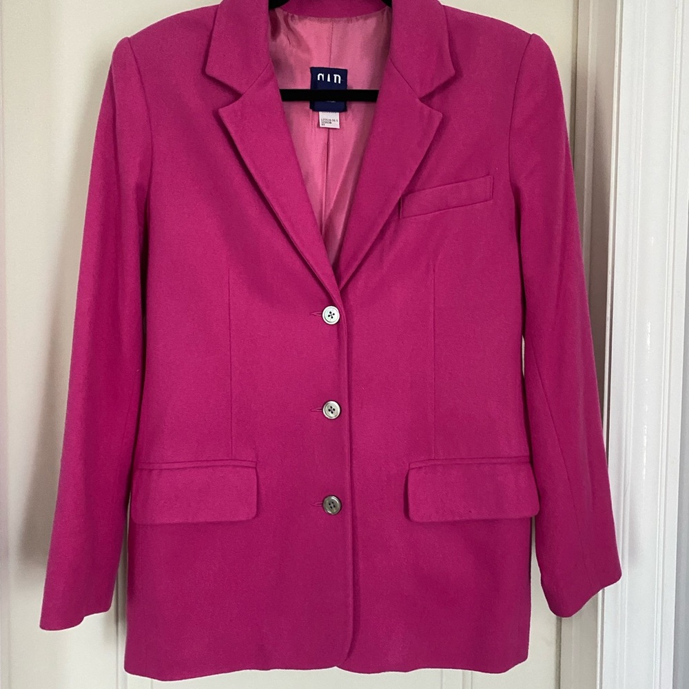 Vintage GAP Pink Blazer Tailored Suit Jacket